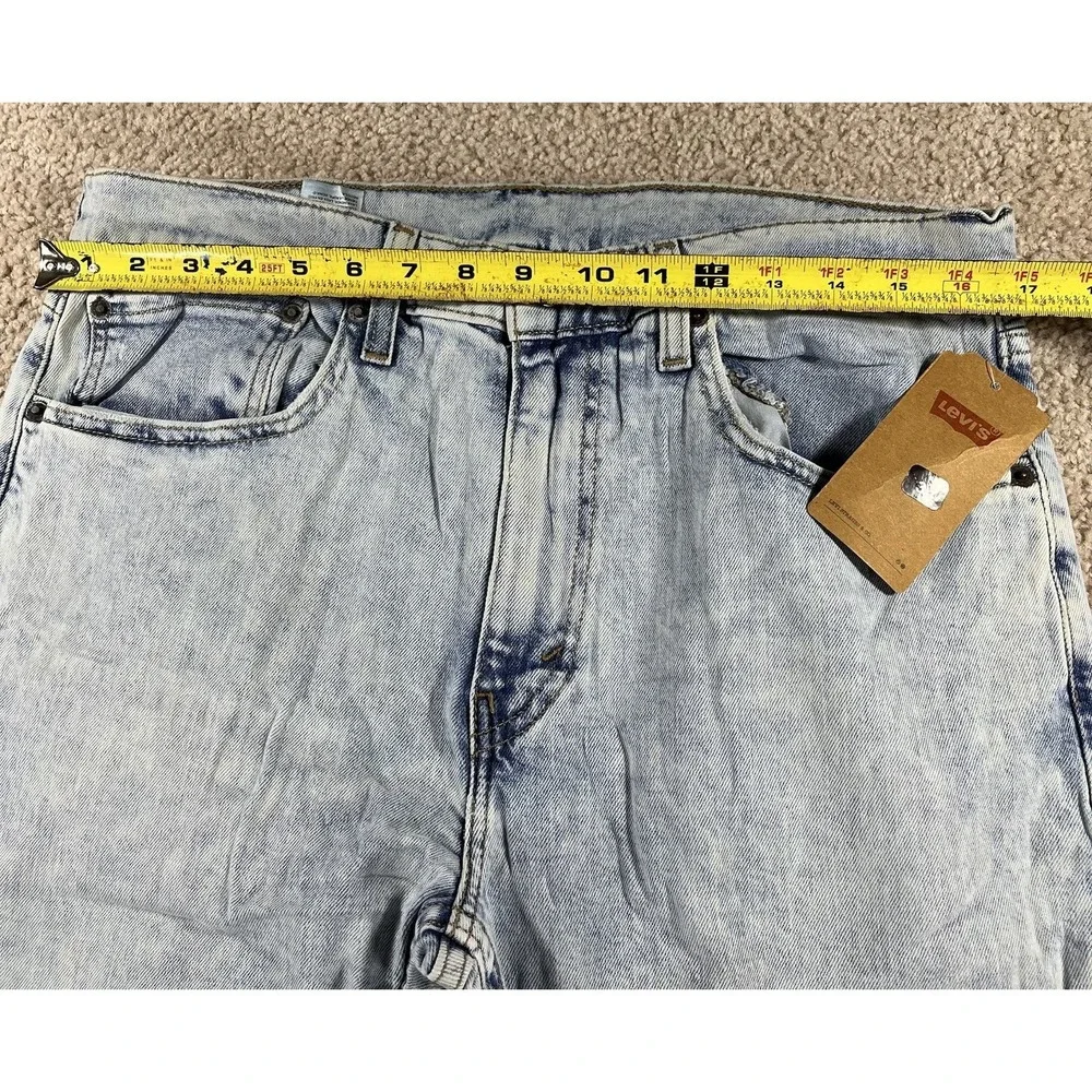 Levis‎ 512 Slim Taper Jeans Mens 34x32 FIT 34x31 ACID Wash DISTRESSED VTG NWT